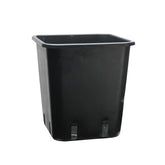 Plastic flower pot, square 9x9x10 cm - 0.5 l, PACK 100 pcs.